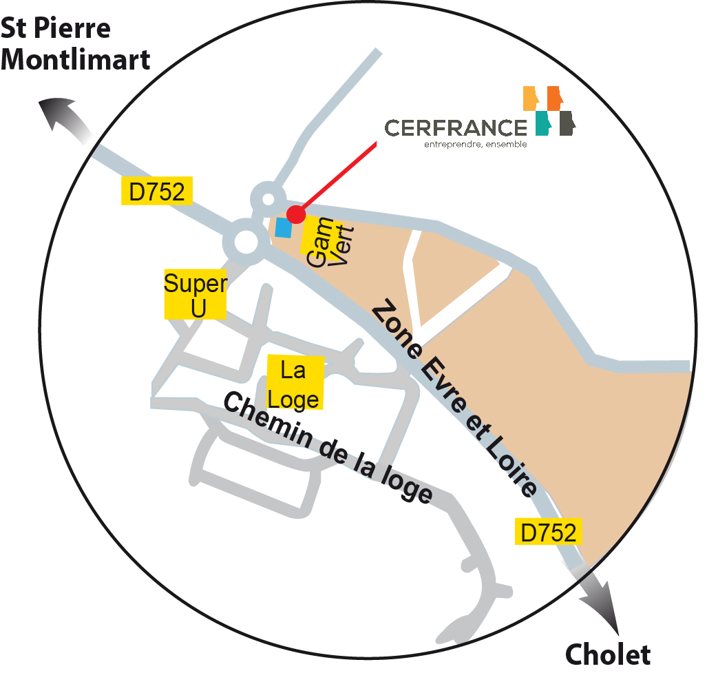 Plan d'accès de la salle de formation